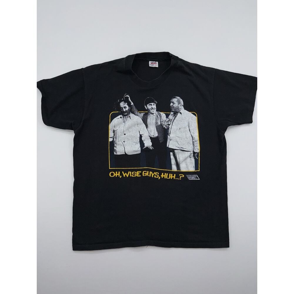 Vintage The Three Stooges Wise Guys Graphic T-Shirt XL Anvil USA VTG 1989